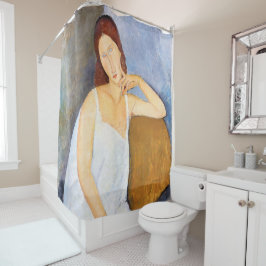 Amedeo Modigliani - Jeanne Hebuterne Douchegordijn