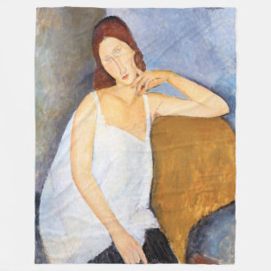 Amedeo Modigliani - Jeanne Hebuterne Fleece Deken