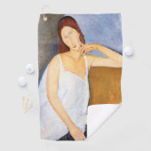 Amedeo Modigliani - Jeanne Hebuterne Golfhanddoek (Insitu)