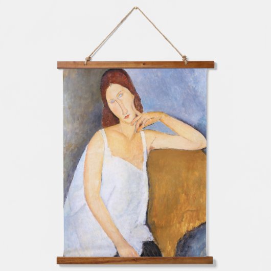 Amedeo Modigliani - Jeanne Hebuterne Hangend Wandkleed (Voorkant)
