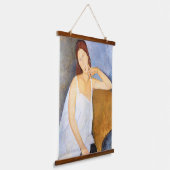 Amedeo Modigliani - Jeanne Hebuterne Hangend Wandkleed (Gebogen)