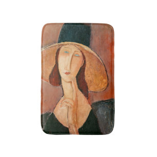 Amedeo Modigliani - Jeanne Hebuterne in groot Pet Badmat