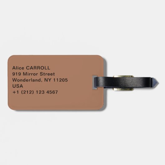 Amedeo Modigliani - Jeanne Hebuterne in groot Pet Bagagelabel (Achterkant horizontaal)