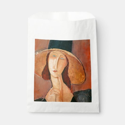 Amedeo Modigliani - Jeanne Hebuterne in groot Pet Bedankzakje (Voorkant)