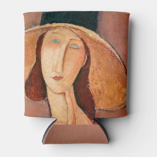 Amedeo Modigliani - Jeanne Hebuterne in groot Pet Blikjeskoeler (Voorkant)