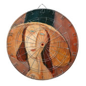 Amedeo Modigliani - Jeanne Hebuterne in groot Pet Dartbord (Voorkant)