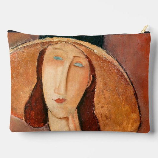 Amedeo Modigliani - Jeanne Hebuterne in groot Pet Etui (Achterkant)