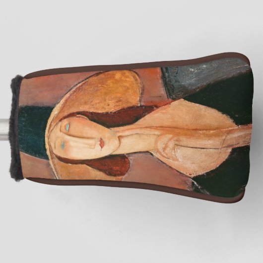 Amedeo Modigliani - Jeanne Hebuterne in groot Pet Golfheadcover (Voorkant)