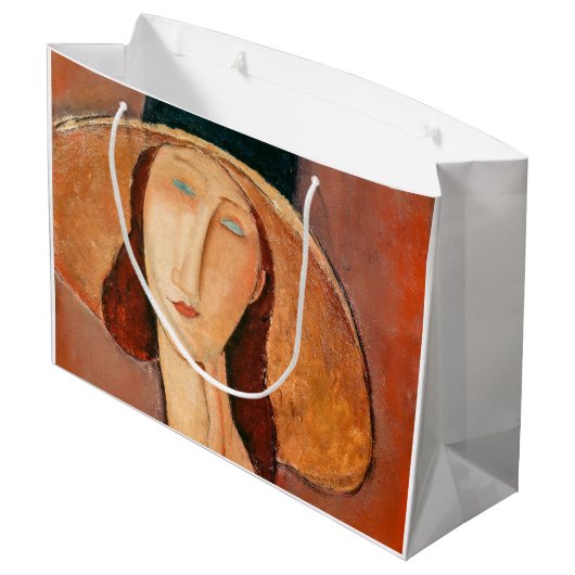 Amedeo Modigliani - Jeanne Hebuterne in groot Pet Groot Cadeauzakje (Achterkant Gekanteld)