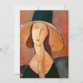 Amedeo Modigliani - Jeanne Hebuterne in groot Pet Kaart (Voorkant)