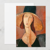 Amedeo Modigliani - Jeanne Hebuterne in groot Pet Kaart (Voorkant / Achterkant)
