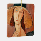 Amedeo Modigliani - Jeanne Hebuterne in groot Pet Keramisch Ornament (Rechts)