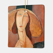 Amedeo Modigliani - Jeanne Hebuterne in groot Pet Keramisch Ornament (Links)