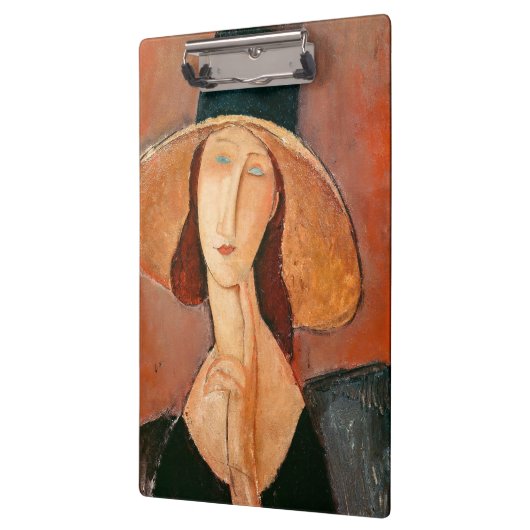 Amedeo Modigliani - Jeanne Hebuterne in groot Pet Klembord (Links)