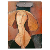 Amedeo Modigliani - Jeanne Hebuterne in groot Pet Klembord (Voorkant)