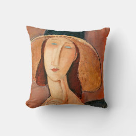 Amedeo Modigliani - Jeanne Hebuterne in groot Pet Kussen