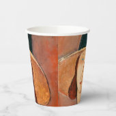 Amedeo Modigliani - Jeanne Hebuterne in groot Pet Papieren Bekers (Links)