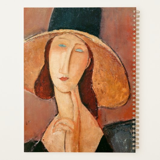 Amedeo Modigliani - Jeanne Hebuterne in groot Pet Planner (Achterkant)