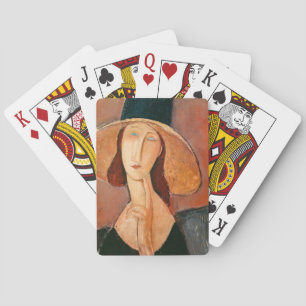 Amedeo Modigliani - Jeanne Hebuterne in groot Pet Pokerkaarten
