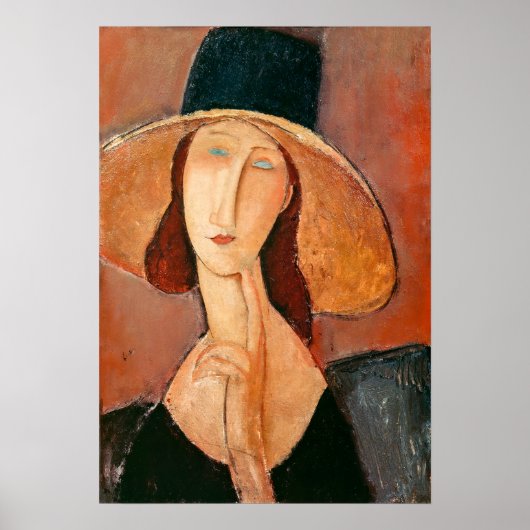 Amedeo Modigliani - Jeanne Hebuterne in groot Pet Poster (Voorkant)