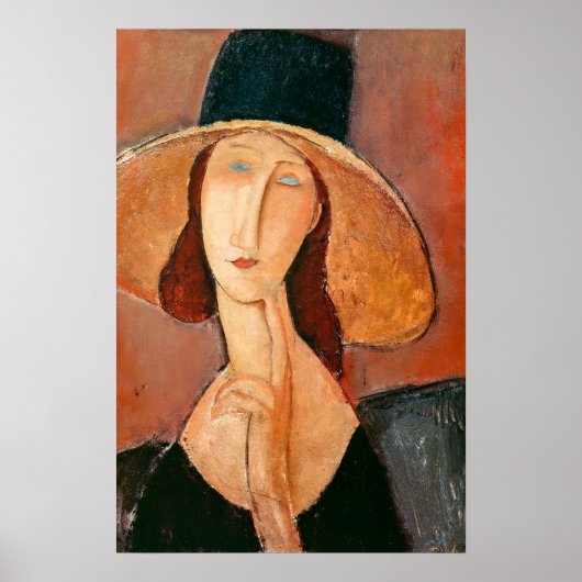 Amedeo Modigliani - Jeanne Hebuterne in groot Pet Poster (Voorkant)