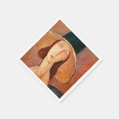 Amedeo Modigliani - Jeanne Hebuterne in groot Pet Servet (Hoek)