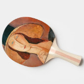 Amedeo Modigliani - Jeanne Hebuterne in groot Pet Tafeltennisbatje (Zijkant)