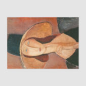 Amedeo Modigliani - Jeanne Hebuterne in groot Pet Tissuepapier (Voorkant)