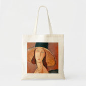 Amedeo Modigliani - Jeanne Hebuterne in groot Pet Tote Bag (Voorkant)