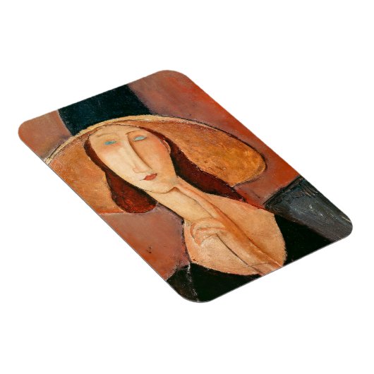 Amedeo Modigliani - Jeanne Hebuterne in grote hoed Magneet (Rechterzijde)