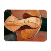 Amedeo Modigliani - Jeanne Hebuterne in grote hoed Magneet (Horizontaal)