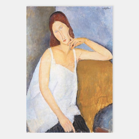 Amedeo Modigliani - Jeanne Hebuterne Inpakpapier Vel
