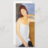 Amedeo Modigliani - Jeanne Hebuterne Kaart (Voorkant / Achterkant)