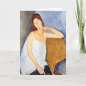 Amedeo Modigliani - Jeanne Hebuterne Kaart (Voorkant)
