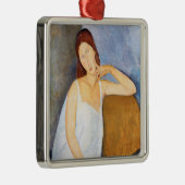 Amedeo Modigliani - Jeanne Hebuterne Metalen Ornament (Rechts)