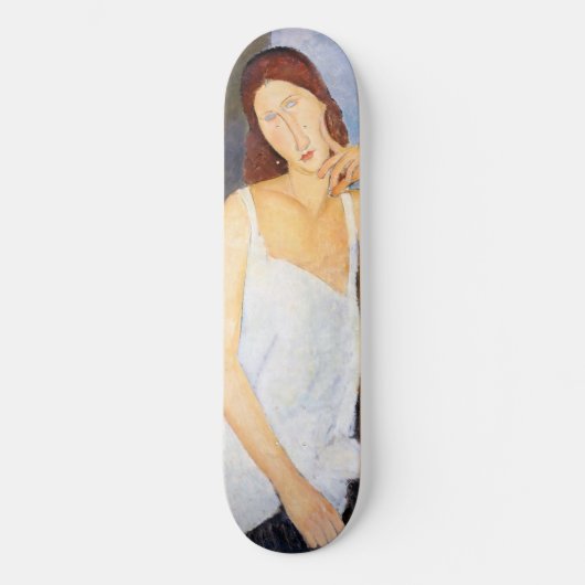 Amedeo Modigliani - Jeanne Hebuterne Persoonlijk Skateboard (Voorkant)