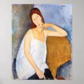 Amedeo Modigliani - Jeanne Hebuterne Poster (Voorkant)