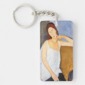 Amedeo Modigliani - Jeanne Hebuterne Sleutelhanger (Voorkant)
