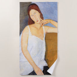 Amedeo Modigliani - Jeanne Hebuterne Strandlaken