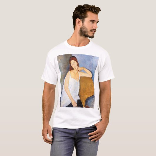 Amedeo Modigliani - Jeanne Hebuterne T-shirt (Voorkant volledig)