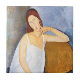 Amedeo Modigliani - Jeanne Hebuterne Tegeltje