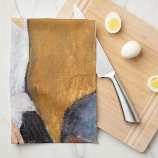 Amedeo Modigliani - Jeanne Hebuterne Theedoek (Quarter Fold)