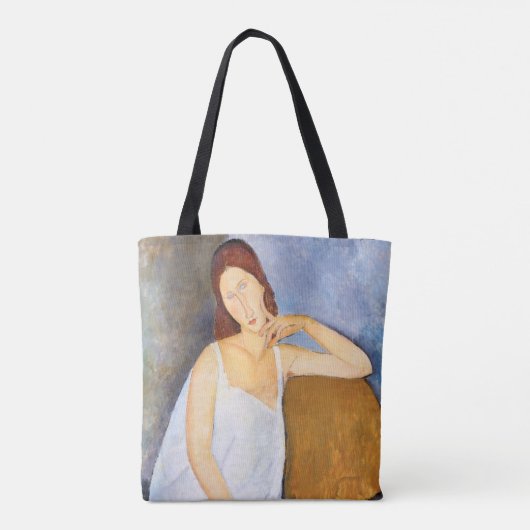 Amedeo Modigliani - Jeanne Hebuterne Tote Bag (Achterkant)