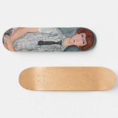 Amedeo Modigliani - Jong Meisje in een Gestreepte  Persoonlijk Skateboard (Horizontaal)