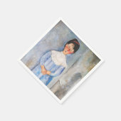 Amedeo Modigliani - Jong meisje in het blauw Servet (Hoek)