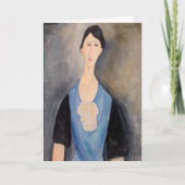 Amedeo Modigliani - Jonge vrouw in blauw Kaart (Voorkant)