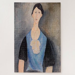 Amedeo Modigliani - Jonge vrouw in blauw Legpuzzel