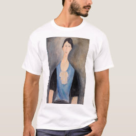 Amedeo Modigliani - Jonge vrouw in blauw T-shirt