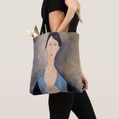 Amedeo Modigliani - Jonge vrouw in blauw Tote Bag (Dichtbij)