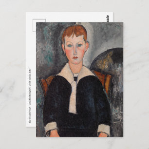Amedeo Modigliani - Jongen in Sailor Suit Briefkaart